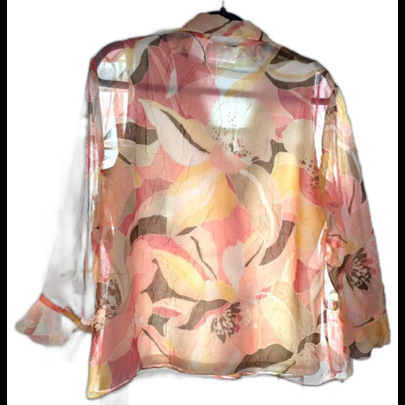 Alfred Dunner women's floral top 12 preowned - Picture 5 of 5